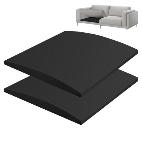 XPJBKC Soporte de cojín de sofá, 2 unidades de 50 x 50 cm, espuma de soporte de asiento de muebles, almohadilla de apoyo de esponja curva de alta densidad, acolchado de reparación de tapicería para