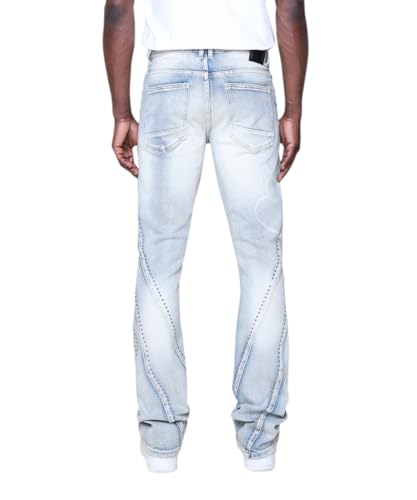 Smoke Rise Men's Barbwire Rhinestone Jean3