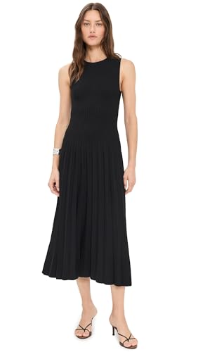 open lace back dress STAUD Women's Elyse Dress, Black, XS at Amazon Women's Clothing store