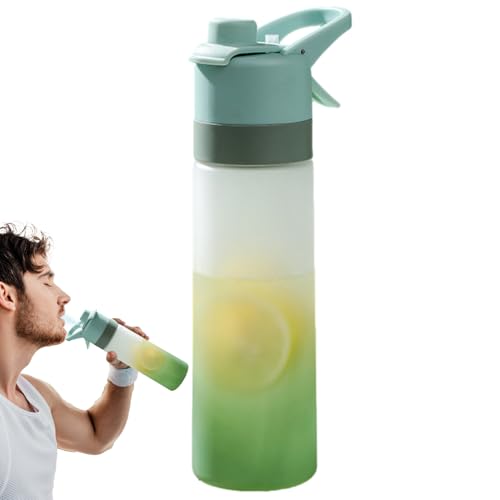 Bottiglia di acqua a spruzzo di grande capacità di raffreddamento istantanea Easy idratazione per le perdite costruzione a 650 ml di e bevute di paglia per la palestra che corre in bicicletta