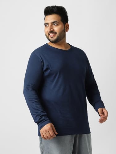 Image of Urbano Plus Men's Printed Full Sleeve Regular Fit Cotton T-Shirt