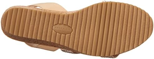 Anne Klein Women's AYLA-C Wedge Sandal, Natural, 8.5 | Image 3