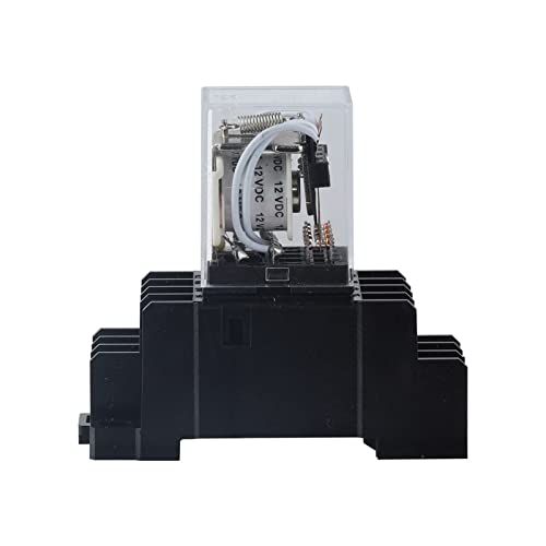 Relais à usage général MY4 DPDT boîtier robuste transparent 24V VDC avec embase - 5