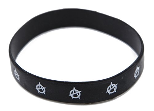 Komonee Anarchie Noirsilicone Serre-Poignets (Pack de 1)