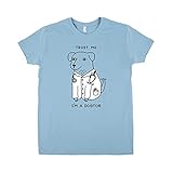 talla 44 camisetas nba Color Celeste. Pampling Camiseta Dogtor (Talla M) - Humor - Perro Doctor - Meme - Color Celeste - 100% Algodón - Serigrafía