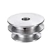 TuToy Aluminiumlegierung Doppelrille 60 \U0026 50 Mm Riemenscheibe 8-20 Mm Feste Bohrung Riemenscheibe Für Motorwelle 10 Mm Riemen - 10 Mm