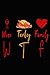 WTF Wine Turkey Family: Best Gift Ideas American Food Funny Composition College Notebook and Diary to Write | 110 Page Blank Lined Paperback | Birthday Quotes Ruled Lined & Blank Paper / 6"x9"