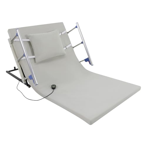 ROMYIX ﻿Elektrisch verstellbares Rückenlehnenbett, 2 – 80 °...