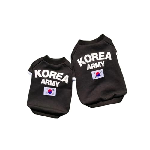 SSONGBYPET Korean Army Dog Apparel – Small (S) Military-Inspired Vest & Fleece – Stylish, Comfortable, Easy to Wear – Fits All Breeds – Available in Sizes S-3XL