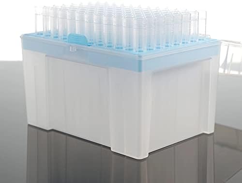 1000ul Pipette Tips - Universal Pipette Tips - Racked, RNase/DNase Free & Pyrogen Safe, Clear, 100 Tips/Rack Pk x 10 Racks（1000 Tips）