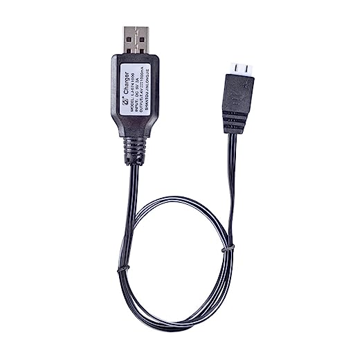 Yuly 7.4V Li-ion Battery USB Charging Cable 1000mA Li-ion Battery Charger XH-3P Reverse Interface for 18650 Battery Pack 7.4v 1000mA Li-ion Battery Charger