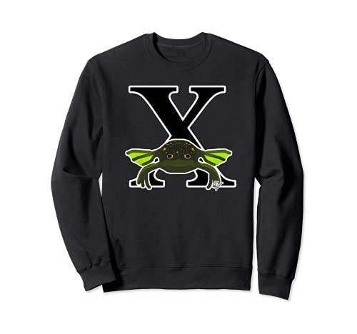 Frog Outfit ABC Xenopus Frog Sweatshirt, Black
