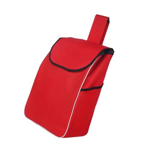 Bolsa de Repuesto para Carrito de La Compra de 39 L con Bolsillos Laterales Bolsa de Almacenamiento Impermeable de Tela Oxford Bolsas para Carrito de La Compra Bolsa de Compras para Uso Diario (T9