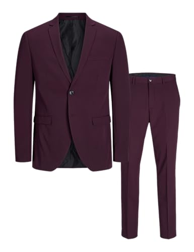 JACK & JONES Herren Jprcosta Suit Anzug, Winetasting/Fit:super Slim Fit, 50
