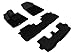3D MAXpider Custom Fit Kagu Floor Mat (Black) for 2008-2013 Toyota Highlander Hybrid - 1ST Row 2ND Row 3RD Row