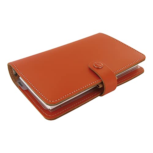 Filofax The Original Organizer, Personal Size, Burnt Orange - Leather, Six Rings, Week-To-View Calendar Diary, Multilingual, 2023 (C022390-23) #TOP6