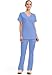 Cherokee Women's Workwear Scrubs Core Stretch V-Neck Top, Ciel, Medium
