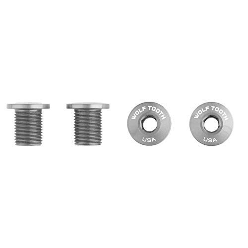 Wolf Tooth Components(ウルフトゥースコンポーネント) シルバーチェーンリングボルト 4本セット M8ねじチェーンリング用 (長さ10mm)