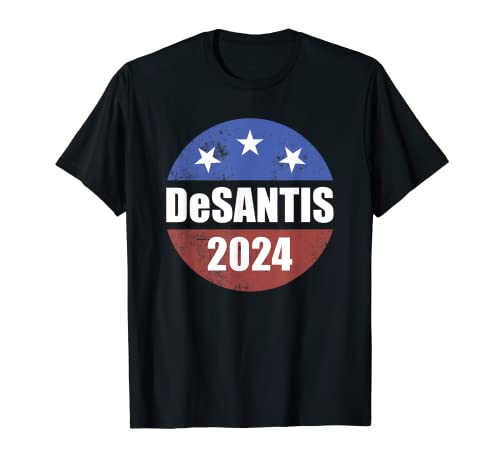 Desantis 2024 Pulsante elettorale Make America Florida Desantis Maglietta