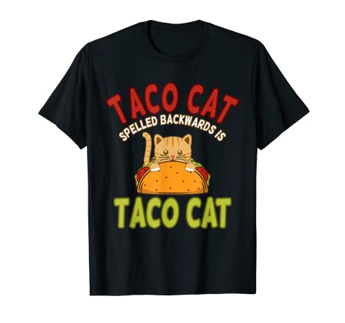 Cute Taco Cat Funny Mexican Spice Tacos Food Lover Gráfico Camiseta