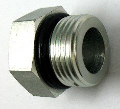 AF 7237-02 - 1/8 Male O-Ring Boss (5/16''-24 Threads) Plug Hex Head (4 Pack)