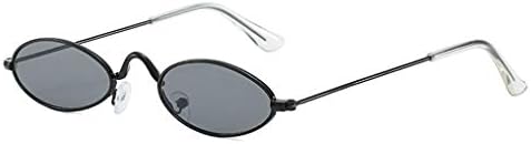 USYY Small Frame Sunnies Oval Polarized Shades for Womens Mens Vintage Oval Sunglasses Classic Trendy UV Protection Shades