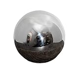 Antikas - Boule décorative en aluminium, décoration grand format, argent brillant...