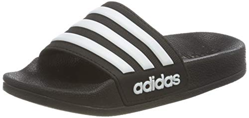 Adidas Adilette Shower K, Zapatos de Playa y Piscina Unisex niño, Negro (Negbás/Ftwbla/Negbás 000), 33 EU