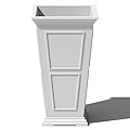 Veradek Fairmont Tall Plastic Planter - Large Outdoor Planter for Front Porch | Crack Resistant All-Weather Use | Classic Estate Design for Tall Plants, Flowers, Trees