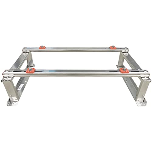 Soporte de montaje para aire acondicionado al aire libre, base de acero inoxidable duradera para unidades mini divididas sin conductos, solución de montaje en suelo