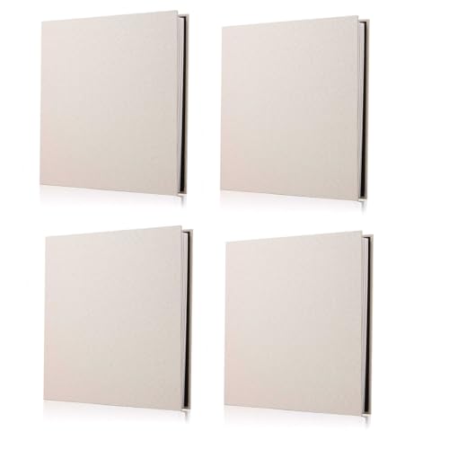 Booso 4 álbumes de fotos, álbum de recortes, páginas gruesas con película protectora para guardar imágenes de forma permanente, la mejor opción de regalo