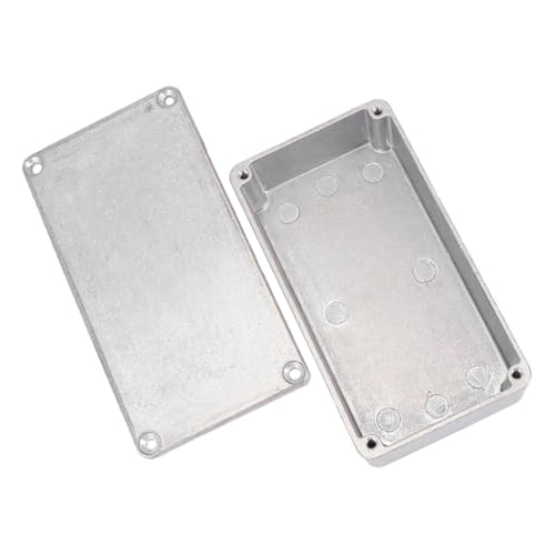 OFFSCH Guitar Pedal Power Supply Enclosure Aluminum Guitar Effects Case Box Case 7.40''x4.72'' .46'' Aluminum Construction