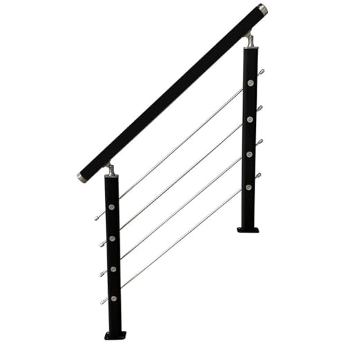 Rambarde d'escalier réglable en acier inoxydable pour garde-corps de terrasse et balcon
