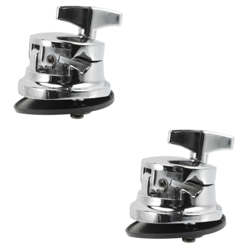 Abrazaderas de base para soporte de tom de batería 2 piezas miniatura 1