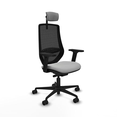Piqueras y Crespo Silla de Oficina Sencilla Mardos con Respaldo Fijo, cabecero 2D, Apoyo Lumbar 1D, Brazos 2D, Mecanismo Sincro/Traslack, Uso 24 Horas, Peso máximo 120 Kg, Colores Variados