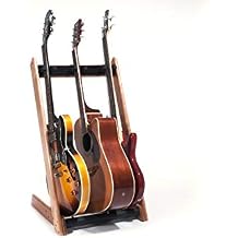 Ruach GR-3 Customisable 3 Way Multi Guitar Rack and Holder for Guitars and Cases - Cherry