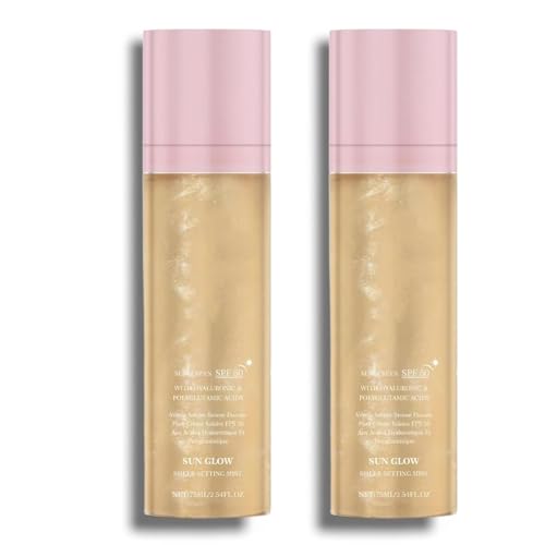 Bruma Fijadora Protectora Solar FPS 50, Aceite Corporal Brillante de Amplio Espectro en Spray, No Graso y de Rápida Absorción para Rostro y Cuerpo