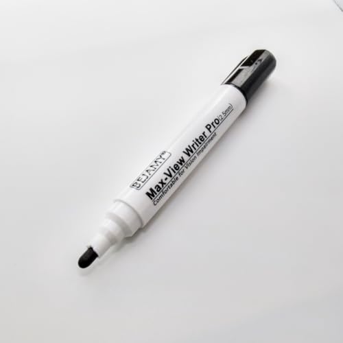 bullet tip-25mm pack of 15 black water-based ink max-view writer pro bold writing pen low vision assistive writing tool for visual impairmentodorlessnon-toxicno oilalcohol free