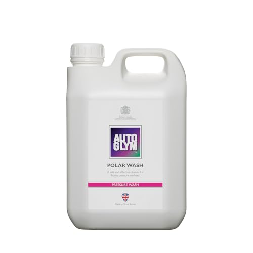 Autoglym Polar Wash, espuma de nieve de 2,5 litros (5 litros cuando está diluida), espuma de alta adherencia, champú para coche con pH neutro, seguro para todo tipo de llantas, pintura y molduras