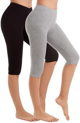 Vinconie Vrouwen Knie Leggings 3/4 Capri Cropped Leggings Onder Rok Shorts  : Amazon.nl: Kleding, schoenen \u0026 sieraden