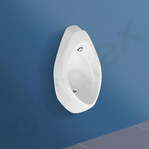 Image of Plantex Ceramic Premium Wall Mount Large Urinal Pot For Gents /Male /Boy /Men Toilet For Washroom-(White,Uero)