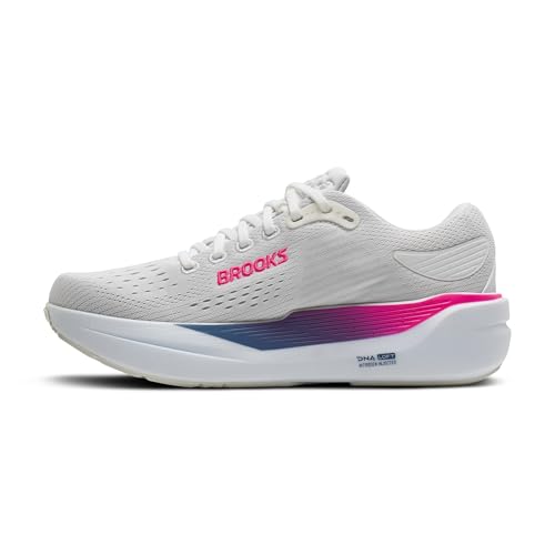 Brooks Women’s Ghost Max 3 Neutral Running & Walking Shoe - White/Moonlight/Pink - 8.5 Medium - image 5