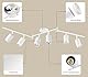 GeyouLux Deckenstrahler LED 6 Flammig, LED Deckenleuchte Schwenkbar, GU10 Deckenlampe Strahler Deckenspot, Modern Spot Lampe Wandstrahler Weiß für Wohnzimmer Schlafzimmer Küche (Ohne Leuchtmittel)