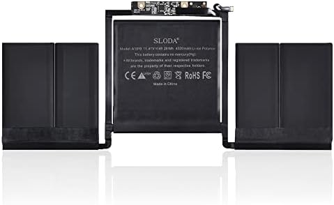 SLODA A1819 Laptop Battery Replacement for MacBook Pro 13'' A1706 (Late 2016 Mid 2017) Touch Bar EMC 3071 3163 [Li-Polymer 11.41V 4320mAh]