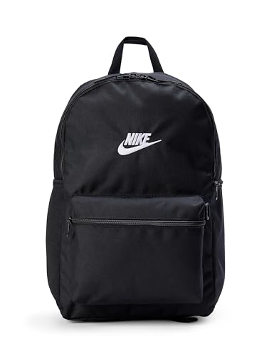 Nike Heritage Backpack, Black/Black/White, MISC