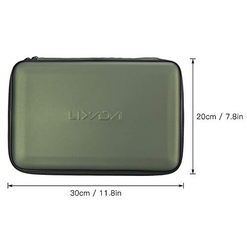 Equipamento de pesca, Andoer Caixa de equipamento de pesca acolchoada para armazenamento de alarme d
