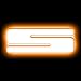ORACLE Lighting LED Letter S ? Universal Illuminated Letter Badges, Matte White Surface Finish, 1 Light (Amber), Part # 3140-S-005
