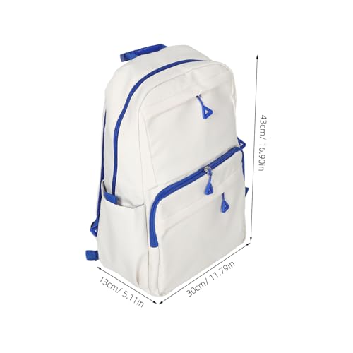 MAGICLULU Oxford Cloth Casual Backpack for Work and College Ergonomic Design Durable Storage Daypack with Multiple Compartments Stylish and Comfortable for Daily Use Blue2