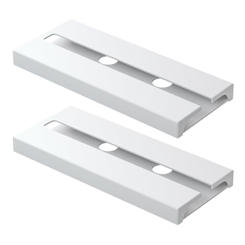 Laroal 2 pezzi Portabicchieri da vino senza foratura Portabicchieri da vino in plastica Appendiabiti sottopensile Porta bicchieri da vino Mensola espositiva (bianco)