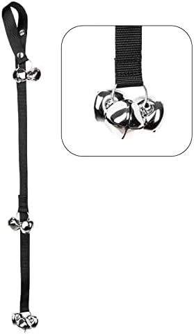 Kesntto Potty Training Doorbell, Dog Doorbells With 7 pcs Doggy Bells Black